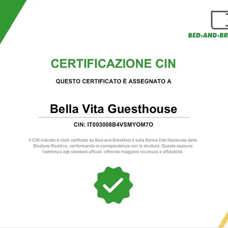 Bed & Breakfast Bella -parcheggio Privato Interno