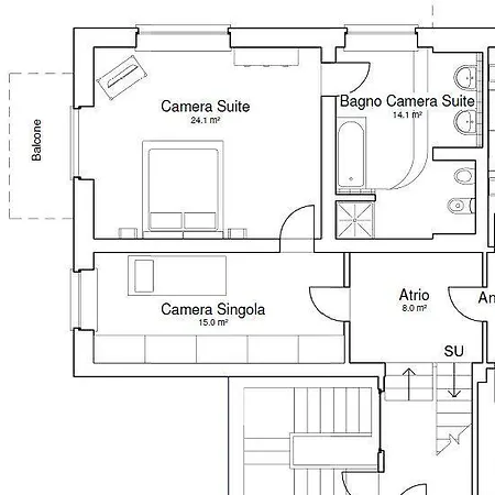 Bed & Breakfast Bella -parcheggio Privato Interno Arona